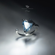 Limited Collection-Topaz Whale Tail Ring